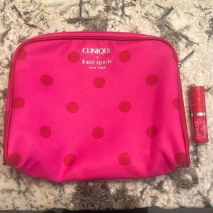 Clinique x Kate spade bag and lipstick